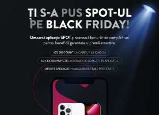 Shopping City Târgu Jiu a dat startul campaniei de reduceri de Black Friday, cu extra beneficii pentru utilizatorii aplicației SPOT