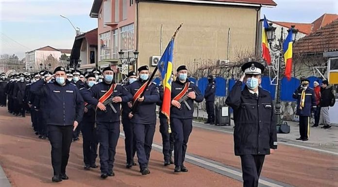 22 Decembrie – Ziua Victoriei Revoluției Române și a Libertății, marcată de Jandarmeria Mehedinți