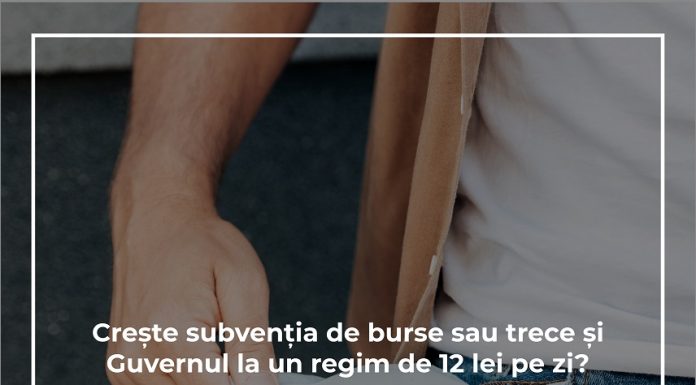 ANOSR: Guvernul să crească subvenția pentru burse sau să mănânce ei cu 12 lei pe zi