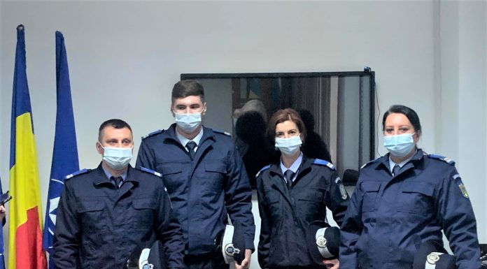 Ceremonial de depunere a jurământului militar la Jandarmeria Mehedinți