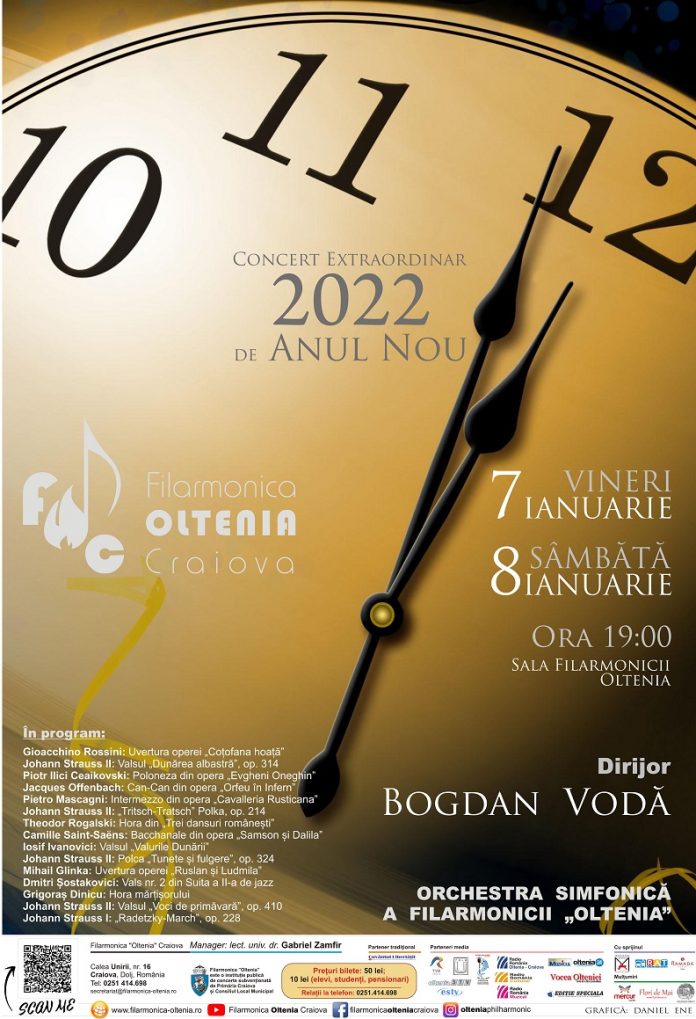 Concerte Extraordinare de Anul Nou la Filarmonica OLTENIA Craiova