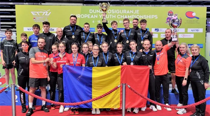 Echipele de tenis de masă ale României pe cea mai înaltă treaptă la Campionatele Europene de la Belgrad