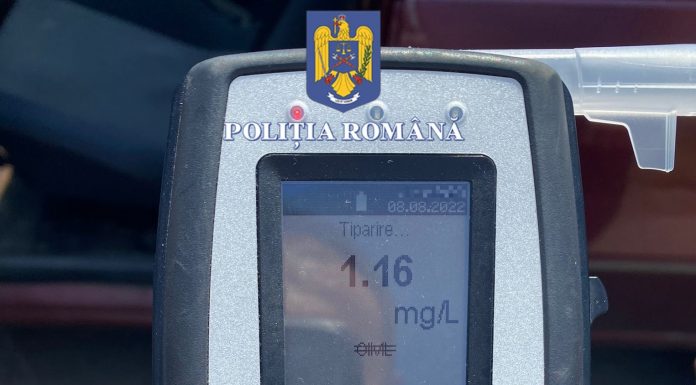 Slatina: Mort de beat, depistat în timp ce conducea un autoturism pe bulevardul Alexandru Ioan Cuza