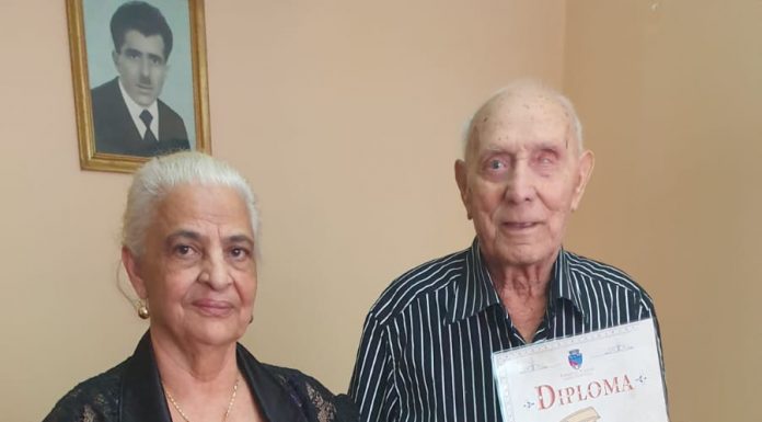 Primăria Municipiului a premiat un râmnicean cu ocazia împlinirii vârstei de 103 ani