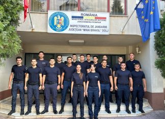 Stagiul de practică al elevilor s-a încheiat la Inspectoratul de Jandarmi Județean Dolj