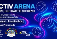 Activ Arena aduce sportul și distracția pe terasa Promenada Craiova, între 21 august și 6 septembrie