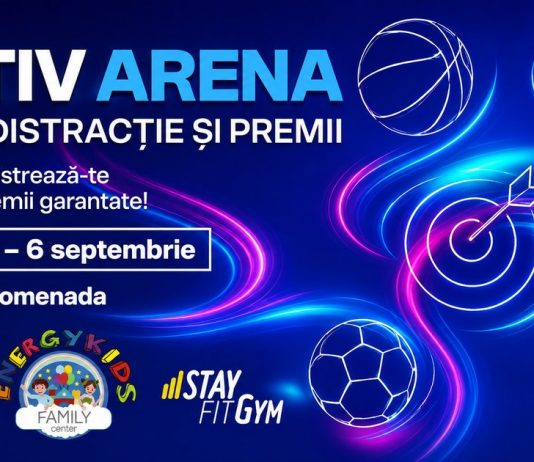 Activ Arena aduce sportul și distracția pe terasa Promenada Craiova, între 21 august și 6 septembrie