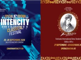 Craiova, între clasic și contemporan: IntenCity Classical Edition și Festivalul Internațional Elena Teodorini, în această toamnă