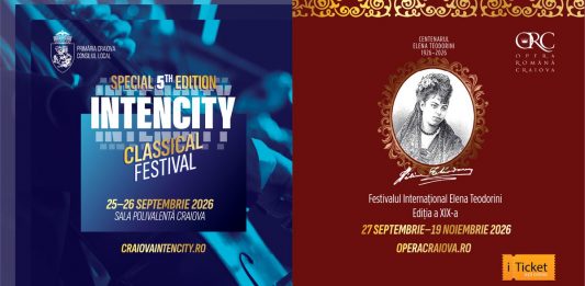 Craiova, între clasic și contemporan: IntenCity Classical Edition și Festivalul Internațional Elena Teodorini, în această toamnă
