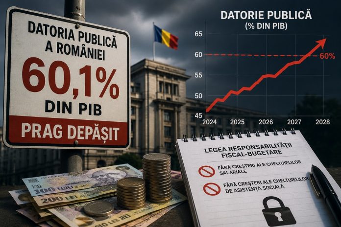 Romania a trecut linia rosie a datoriei 60,1 la suta din PIB