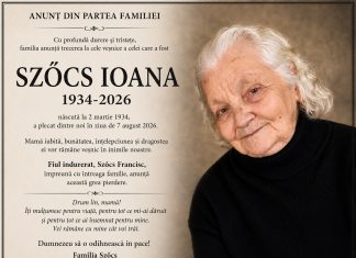 IN MEMORIAM – SZŐCS IOANA