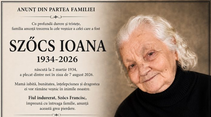 IN MEMORIAM – SZŐCS IOANA