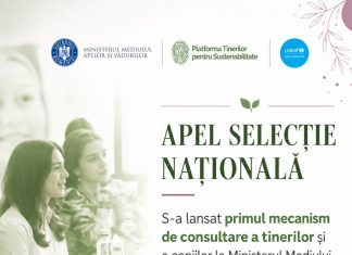 Tinerii între 14 și 35 de ani pot participa la noul Consiliu Consultativ pentru Climă și Mediu