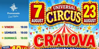 Universal Circus aduce magia la Craiova: trei weekenduri de spectacole pentru întreaga familie