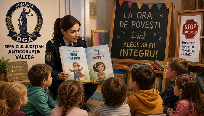 Serviciul Județean Anticorupție Vâlcea a desfășurat trei activități de educație pentru promovarea integrității