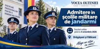 Admitere în școlile militare de jandarmi. Înscrierile continuă până pe 4 octombrie