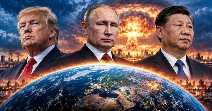 Donald Trump, Vladimir Putin și Xi Jinping