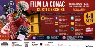 Cinema sub cerul liber, poezie și muzică live la Conacul Neamțu din Olt. Începe „Film la Conac – Curți Deschise”