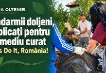 Jandarmii doljeni s-au alăturat voluntarilor din campania „Let’s Do It, România!”