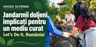Jandarmii doljeni s-au alăturat voluntarilor din campania „Let’s Do It, România!”