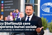 Nicu Ștefănuță cere majorarea bursei sociale pentru studenți la minimum 1.050 de lei
