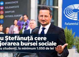 Nicu Ștefănuță cere majorarea bursei sociale pentru studenți la minimum 1.050 de lei