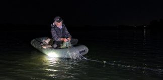 Pescuit fără autorizație pe Olt, la Ionești: jandarmii au ridicat o barcă și o plasă de circa 200 de metri