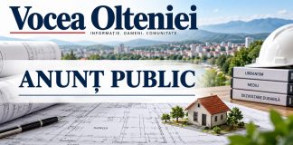 Anunț public – PUZ pentru introducerea în intravilan și reglementarea funcțiunii de locuire, NC 52803, Râmnicu Vâlcea