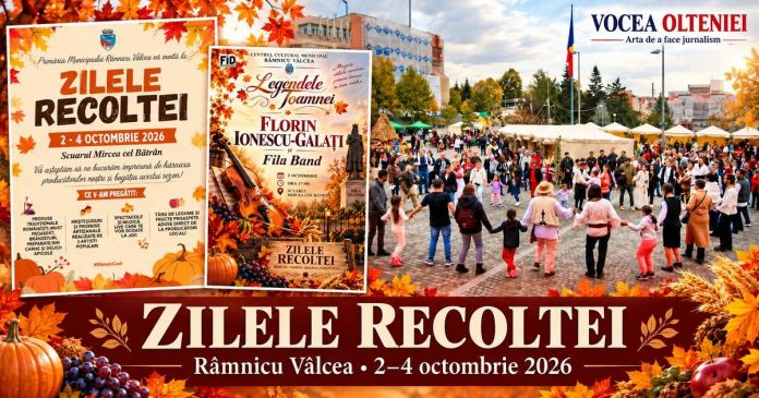 Râmnicu Vâlcea sărbătorește toamna la Zilele Recoltei