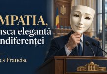 Szőcs Francisc despre empatie, masca elegantă a indiferenței