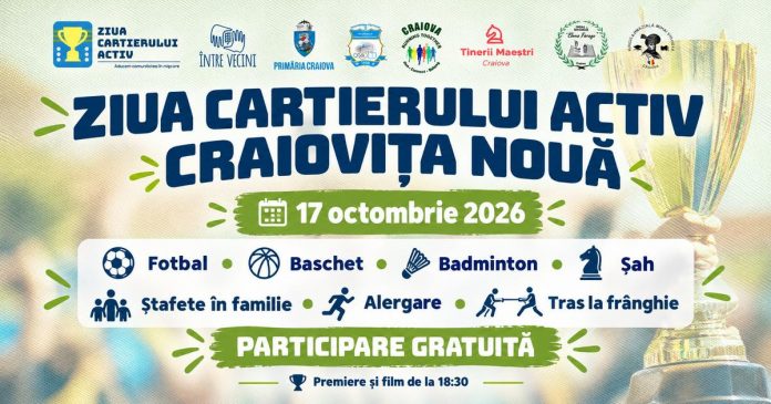 17 octombrie 2026 Ziua Cartierului Activ