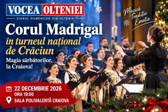 Corul Madrigal aduce magia Crăciunului la Craiova