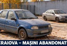 Craiova: șase mașini ridicate intră în procedura pentru vehicule abandonate