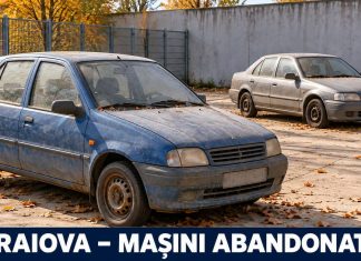 Craiova: șase mașini ridicate intră în procedura pentru vehicule abandonate