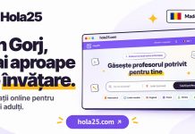Hola25, platforma pornită din Gorj, oferă lecții de probă gratuite cu voucher până la 31 octombrie
