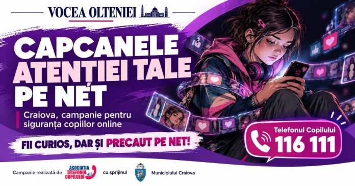 La Craiova copiii învață să recunoască „Capcanele atenției tale pe net”