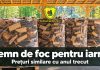Lemnul de foc, la prețuri similare cu anul trecut. Romsilva anunță oferta pentru 2026