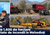 Peste 1.600 de hectare afectate de incendii în Mehedinți