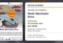 Râmnicu Vâlcea: Salonul de Acuarelă „Medi Wechsler Dinu” în Galeria Artex și Galeriile Cozia, din Pasajul „Dinu Săraru”