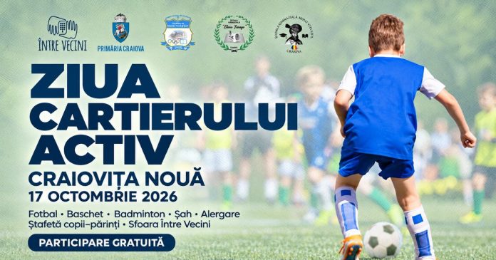 Sport și întâlniri între vecini, în Craiovița Nouă - Ziua Cartierului Activ
