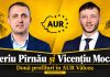 Tiberiu Pîrnău și Vicențiu Mocanu, două profiluri în AUR Vâlcea