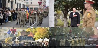 Ziua Armatei României, marcată la Craiova prin ceremonii, demonstrații militare și retragere cu torțe