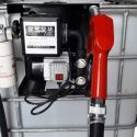 Pompa motorina cu Bazin  600 1000 litri cu filtru captator apa cu transport