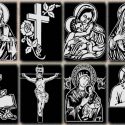 Imagini sablare cruci, monumente funerare - imagini vector