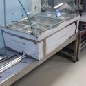 VITRINA CALDA - BAIN MARIE cu geam curbat/vitrina calda de banc cu geam curbat horeca bucuresti