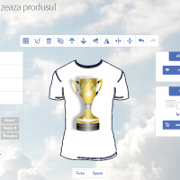 Platforma online de personalizare produse textile