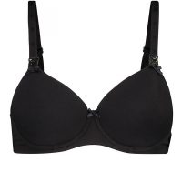 Sutien alaptare bumbac negru Noppies