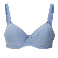 Sutien alaptare bumbac albastru Melange